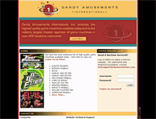 Tablet Screenshot of dandyamusement.com